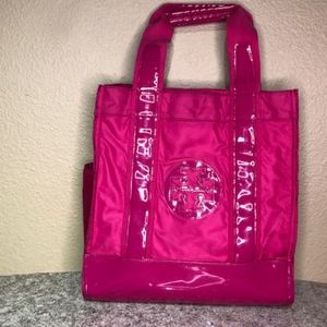 Tory Burch Pink Shopping Tote